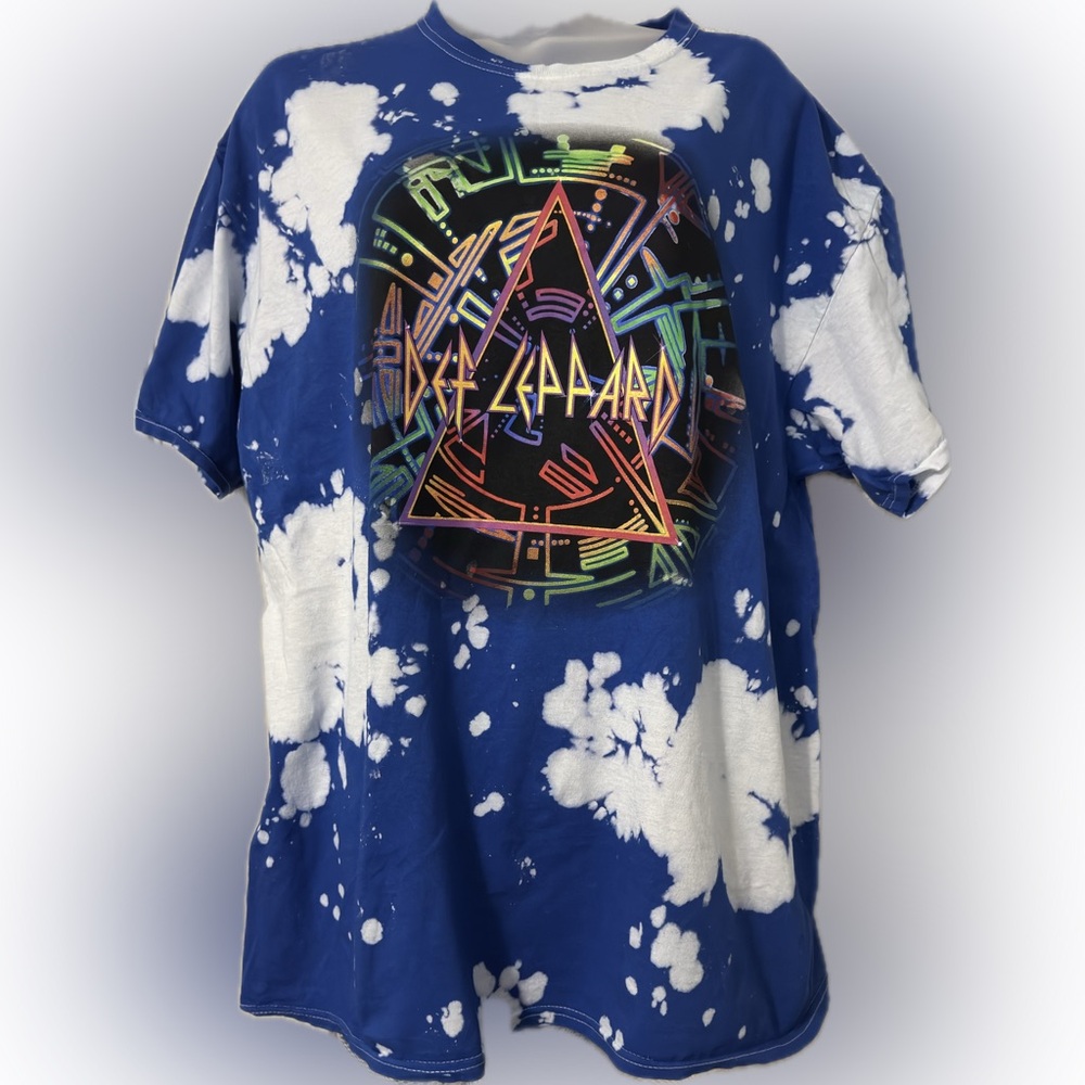 Def Leppard Hysteria Tie Dye T-Shirt Adult Size Large Unisex NWOT